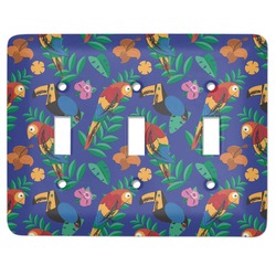 Parrots & Toucans Light Switch Cover (3 Toggle Plate)