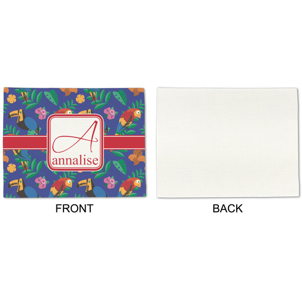 Parrots & Toucans Linen Placemat - APPROVAL Single (single sided)