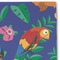 Parrots & Toucans Linen Placemat - DETAIL