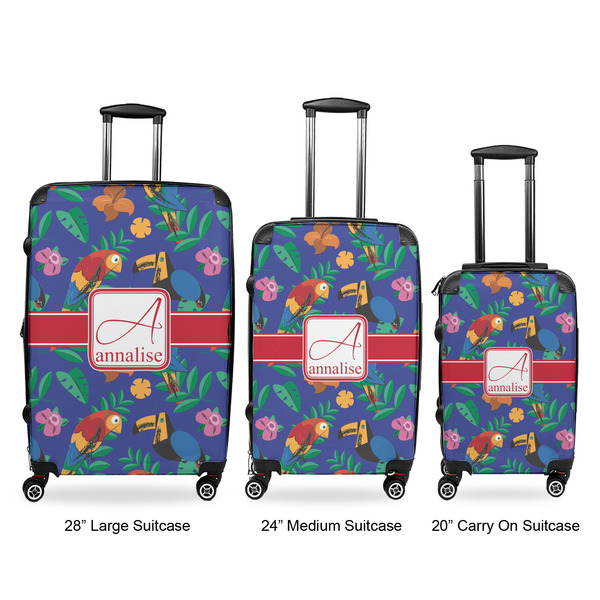 Parrots & Toucans Luggage Bags all sizes - With Handle