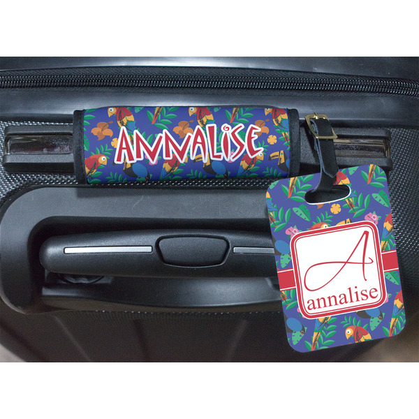 Parrots & Toucans Luggage Wrap & Tag