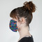 Parrots & Toucans Mask - Side View on Girl