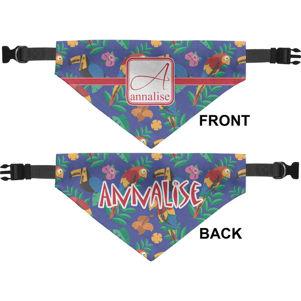 Parrots & Toucans Medium Dog Bandana Approval