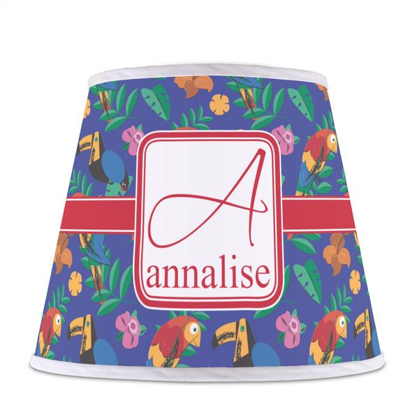 Parrots & Toucans Poly Film Empire Lampshade - Front View