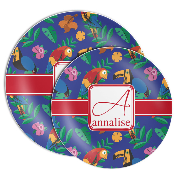 Parrots & Toucans Melamine Plates - PARENT/MAIN