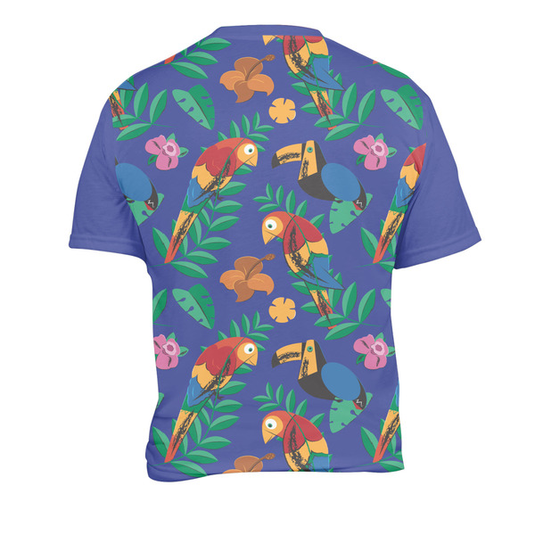 Parrots & Toucans Men's Crew Neck T Shirt Medium - Back