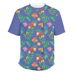 Parrots & Toucans Men's Crew T-Shirt - Medium (Personalized)
