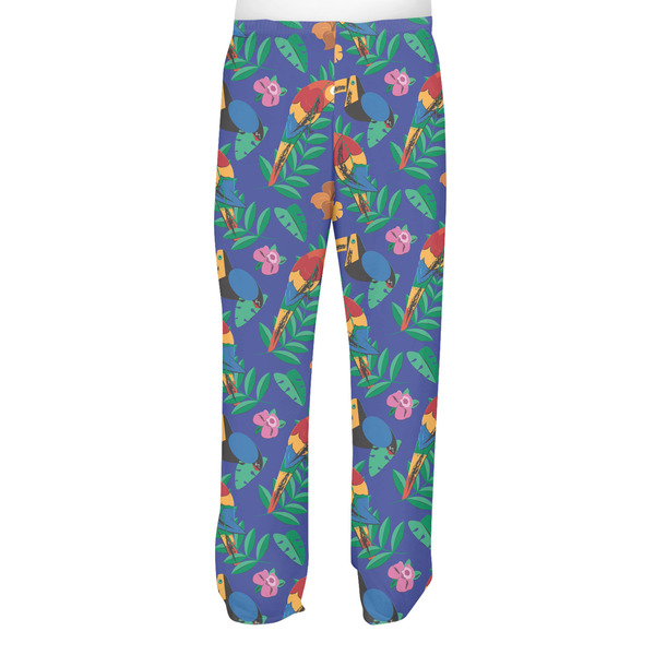 Parrots & Toucans Men's Pjs Back - on model