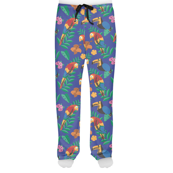 Parrots & Toucans Men's Pjs Front - on model