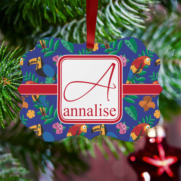 Parrots & Toucans Metal Benilux Ornament - Lifestyle