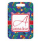 Parrots & Toucans Metal Luggage Tag - Front Without Strap