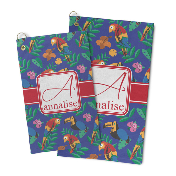 Parrots & Toucans Microfiber Golf Towel - PARENT/MAIN