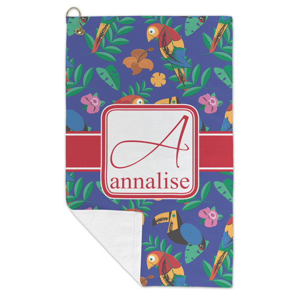 Parrots & Toucans Microfiber Golf Towels - FOLD