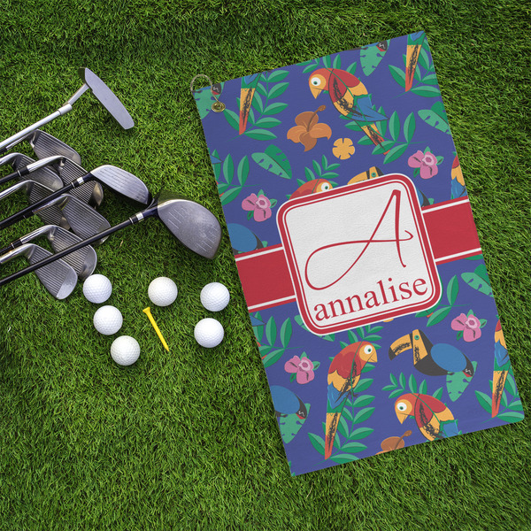 Parrots & Toucans Microfiber Golf Towels - LIFESTYLE