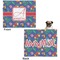 Parrots & Toucans Microfleece Dog Blanket - Large- Front & Back