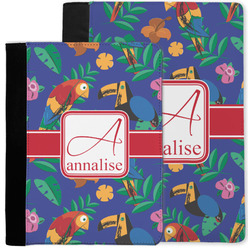 Parrots & Toucans Notebook Padfolio w/ Name and Initial