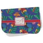 Parrots & Toucans Burp Cloth - Fleece w/ Name and Initial