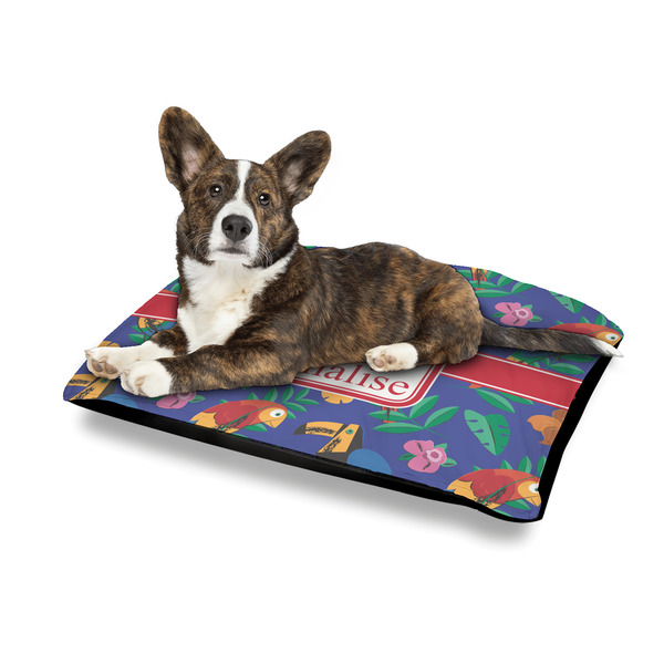 Parrots & Toucans Outdoor Dog Beds - Medium - IN CONTEXT
