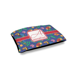 Parrots & Toucans Outdoor Dog Bed - Small (Personalized)