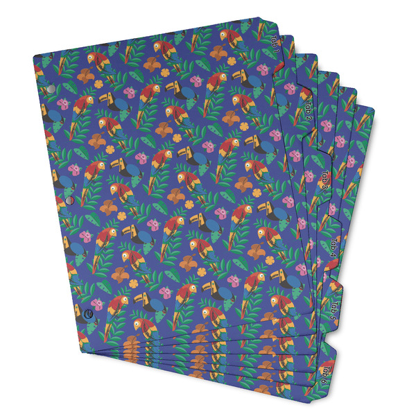 Parrots & Toucans Page Dividers - Set of 6 - Main/Front