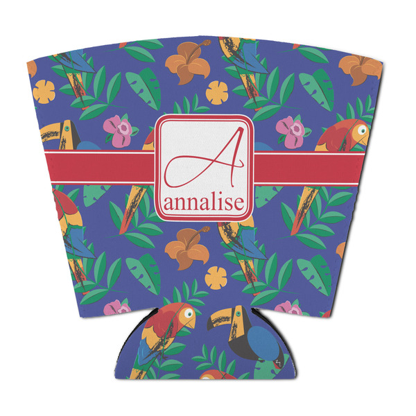 Parrots & Toucans Party Cup Sleeves - with bottom - FRONT