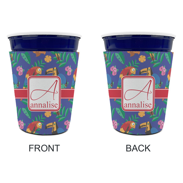 Parrots & Toucans Party Cup Sleeves - without bottom - Approval