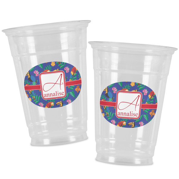Parrots & Toucans Party Cups - 16oz - Alt View