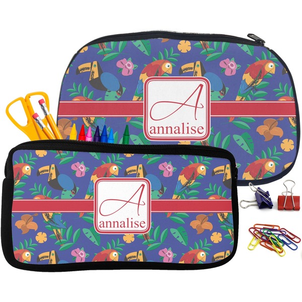 Parrots & Toucans Pencil / School Supplies Bags Small and Medium