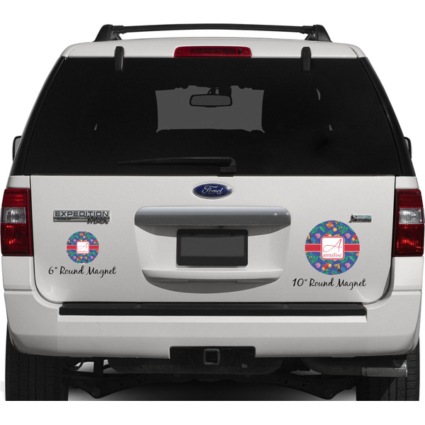 Parrots & Toucans Personalized Car Magnets on Ford Explorer