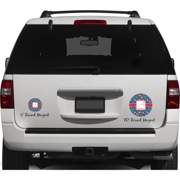Parrots & Toucans Personalized Car Magnets on Ford Explorer