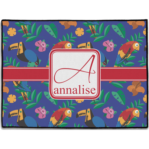 Custom Parrots & Toucans Door Mat (Personalized)