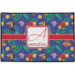 Parrots & Toucans Door Mat - 36"x24" (Personalized)