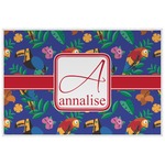 Parrots & Toucans Laminated Placemat w/ Name and Initial