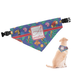 Parrots & Toucans Dog Bandana - Large (Personalized)