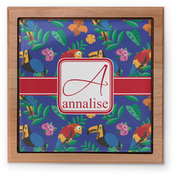 Parrots & Toucans Pet Urn w/ Name and Initial