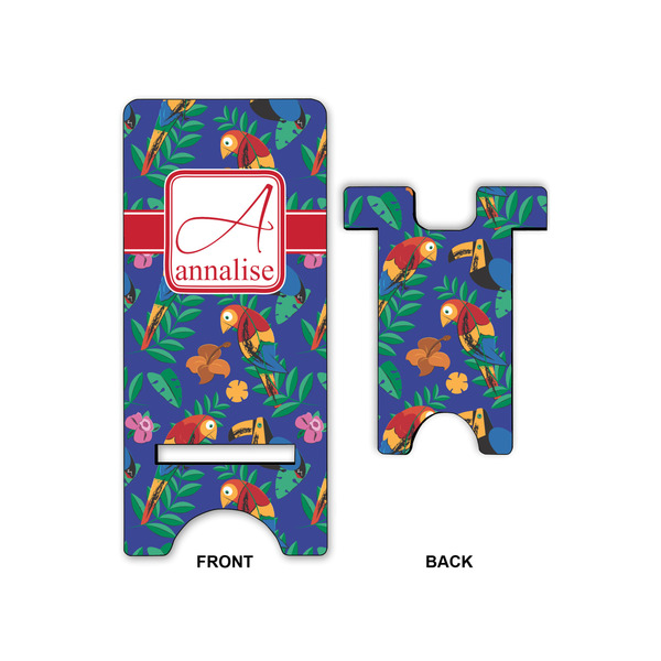 Parrots & Toucans Phone Stand - Front & Back