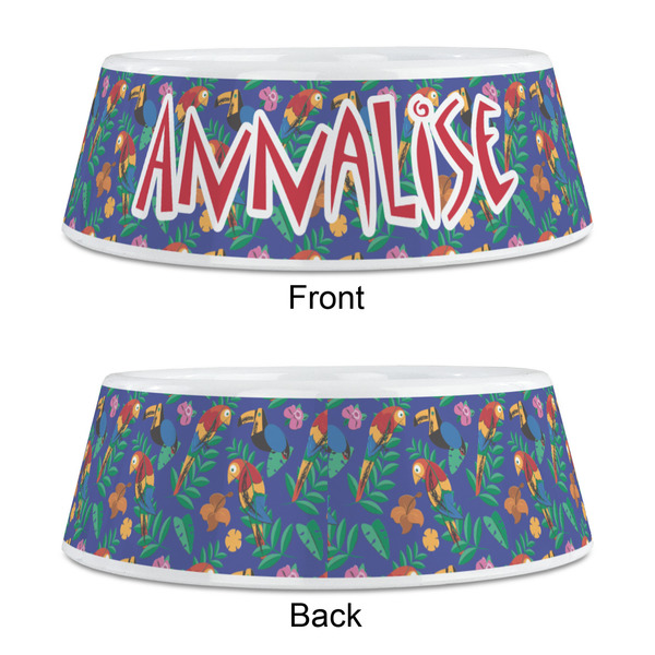 Parrots & Toucans Plastic Pet Bowls - Medium - APPROVAL