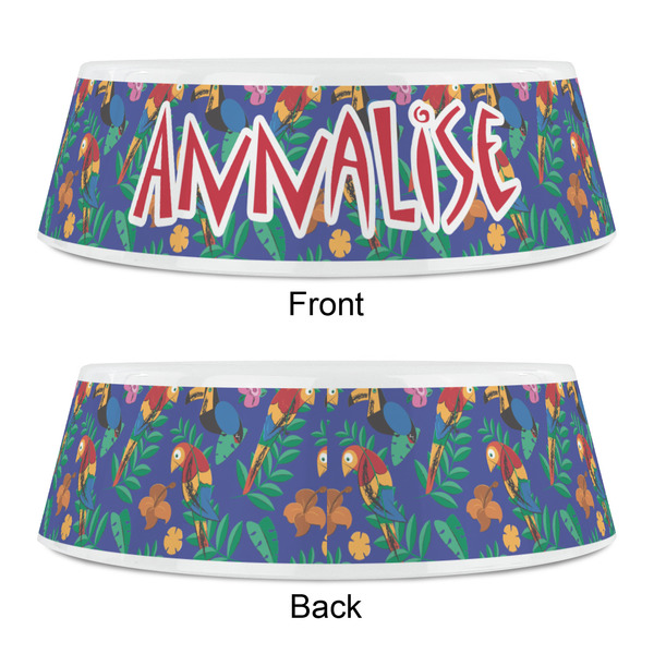 Parrots & Toucans Plastic Pet Bowls - Small - APPROVAL