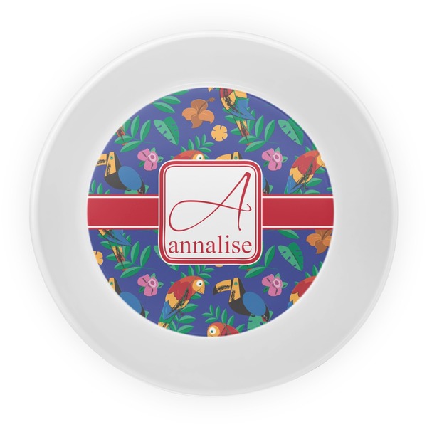 Parrots & Toucans Melamine Bowl - Center