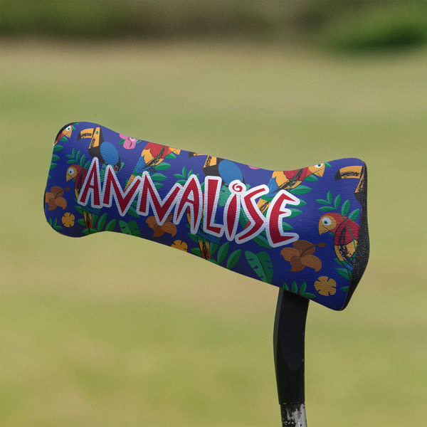 Parrots & Toucans Putter Cover - On Putter
