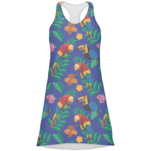 Custom Parrots & Toucans Racerback Dress - Medium