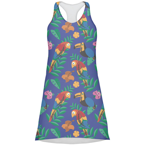 Custom Parrots & Toucans Racerback Dress - X Large