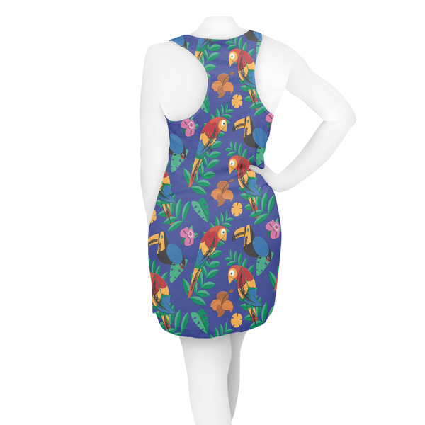 Parrots & Toucans Racerback Dress - On Model - Back