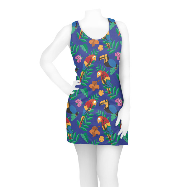 Parrots & Toucans Racerback Dress - On Model - Front