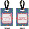 Parrots & Toucans Rectangle Luggage Tag (Front + Back)