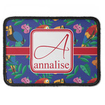 Parrots & Toucans Iron On Rectangle Patch w/ Name and Initial