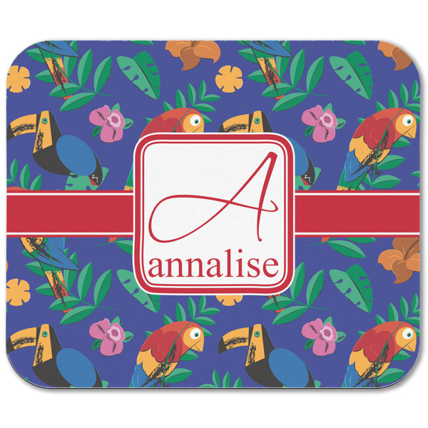 Parrots & Toucans Rectangular Mouse Pad - APPROVAL