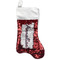Parrots & Toucans Red Sequin Stocking - Front