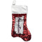 Parrots & Toucans Reversible Sequin Stocking - Red (Personalized)