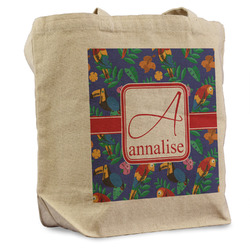 Parrots & Toucans Reusable Cotton Grocery Bag - Single (Personalized)